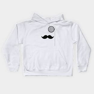 Monocle And Mustache Feel Like A Sir Kids Hoodie